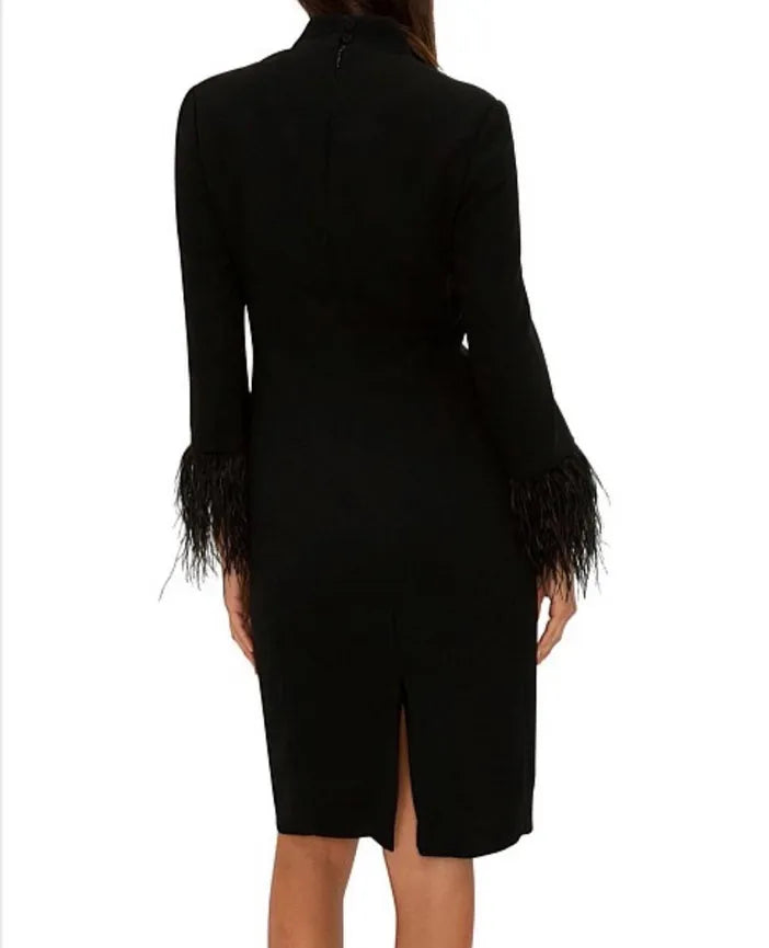 Feather Trim Dress- Carla Zampatti
