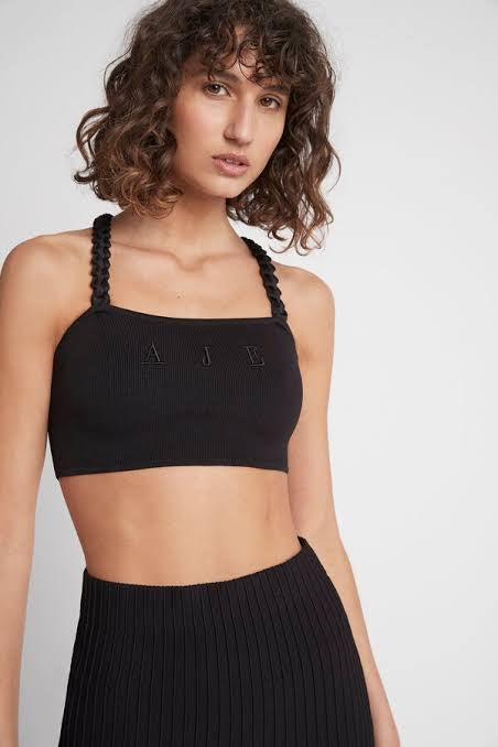 Livadi Braided Crop (black)- Aje